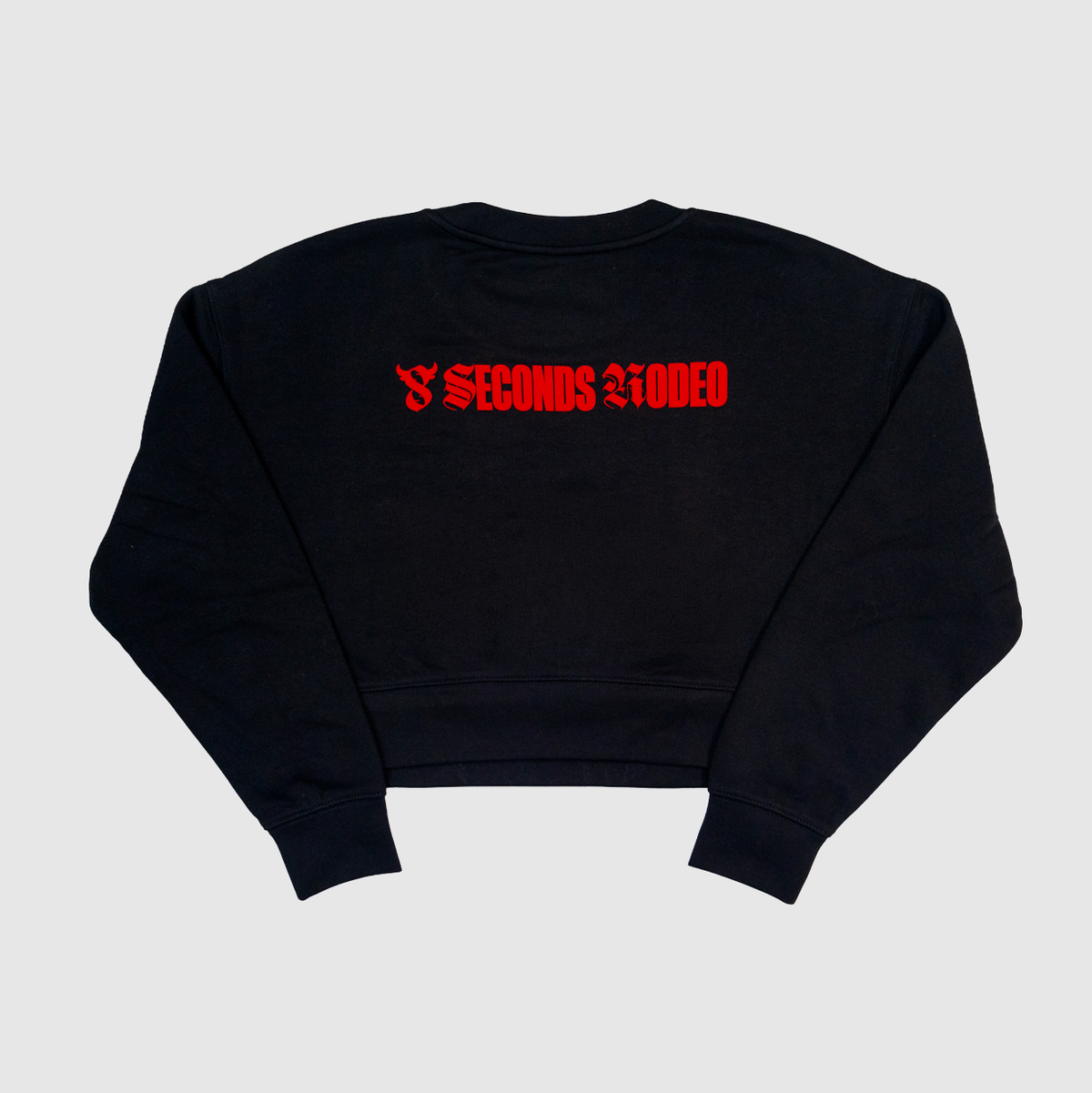 8 Seconds Rodeo “Rodeo Queen” Cropped Sweatshirt — Black