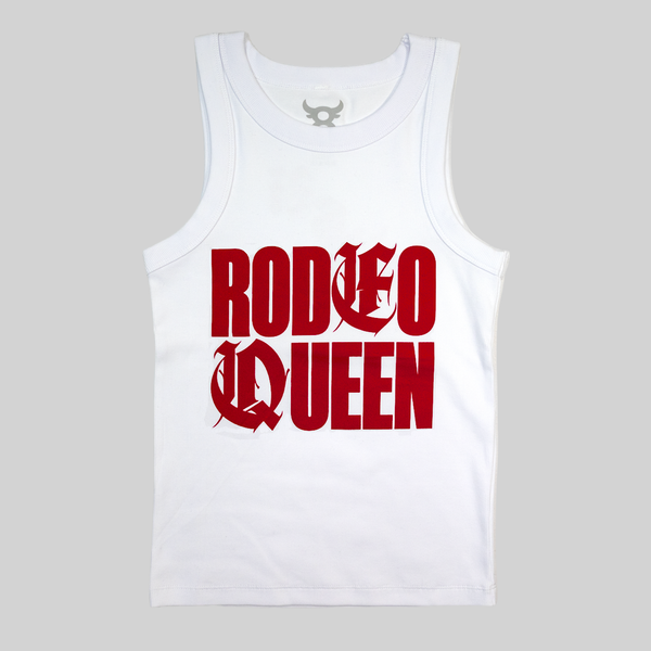 8 Seconds Rodeo “Rodeo Queen” Tank — White