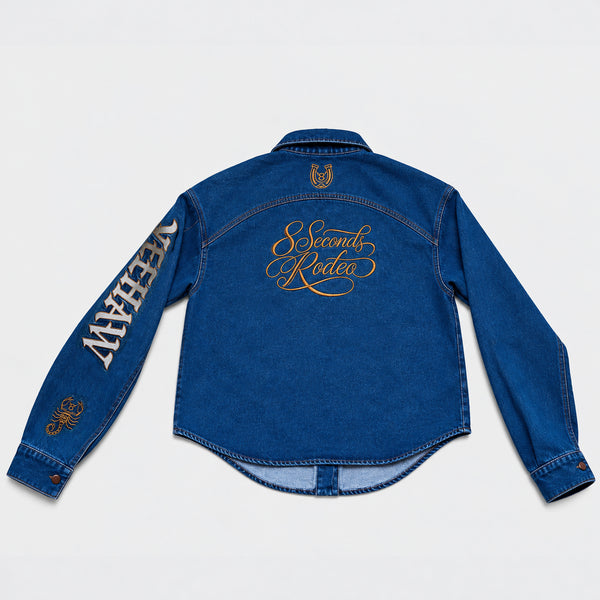 Pre Order: 8SR Embroidered Denim Shirt/Jacket