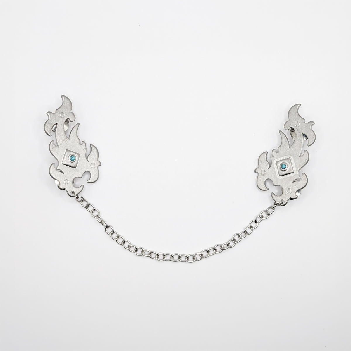 Silver Flame Western Collar Chain