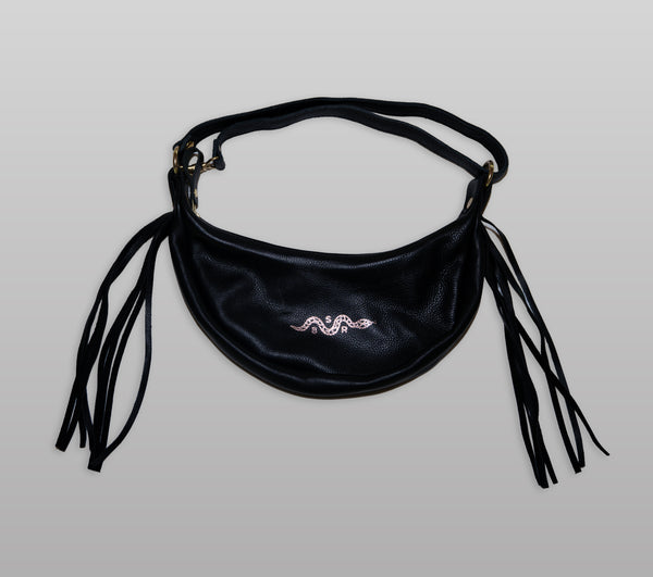 8 Seconds Rodeo x OROX Leather Crossbody Fringe Bag