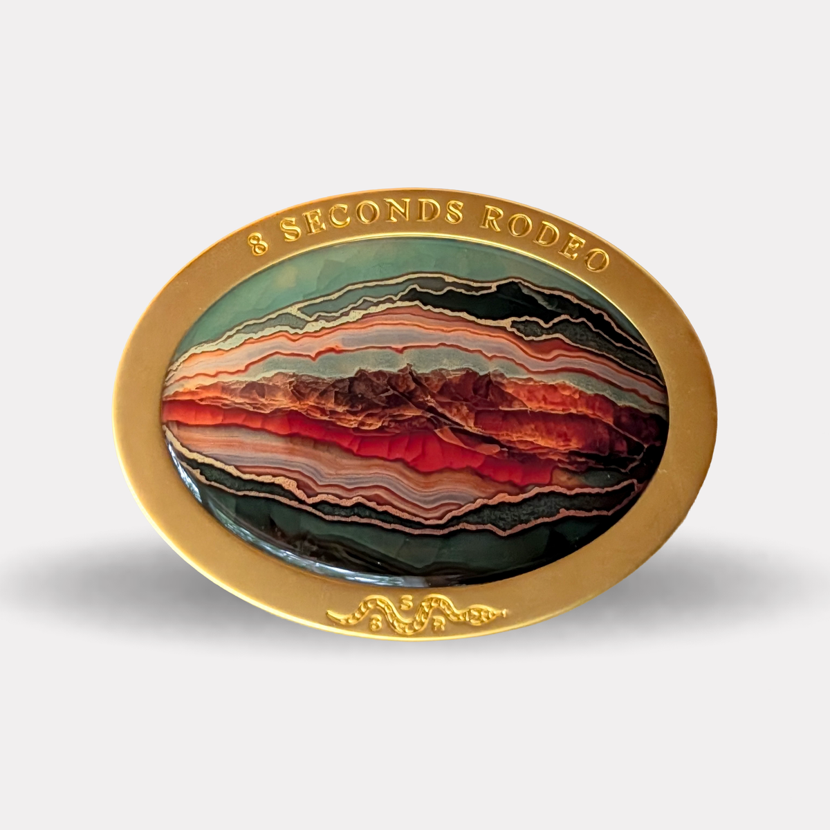 8 Seconds Rodeo Resin Buckle