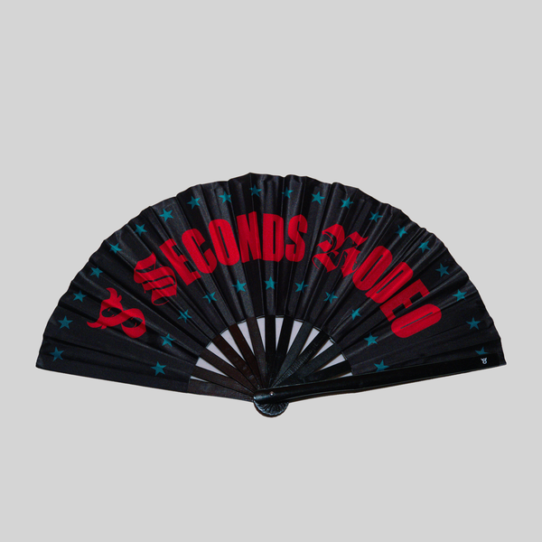 8 Seconds Rodeo “Wild Horses” Clack Fan — Black