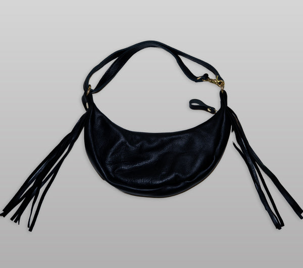 8 Seconds Rodeo x OROX Leather Crossbody Fringe Bag